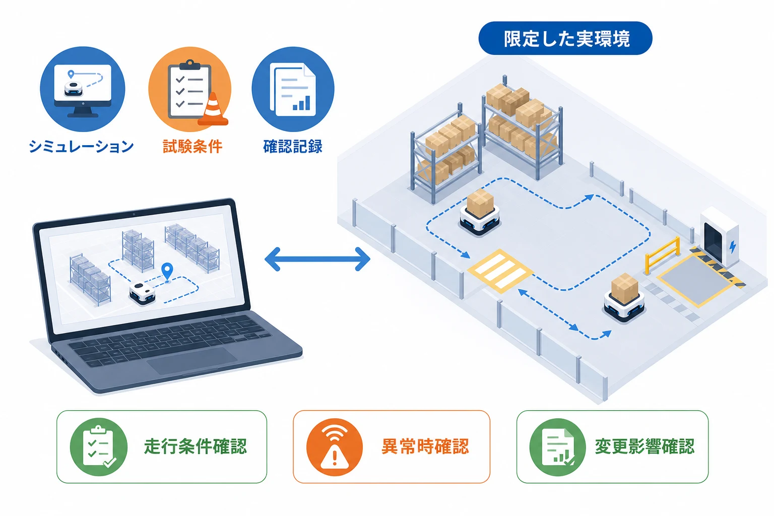 走行ルートや運行条件をシミュレーションする画面のイメージ