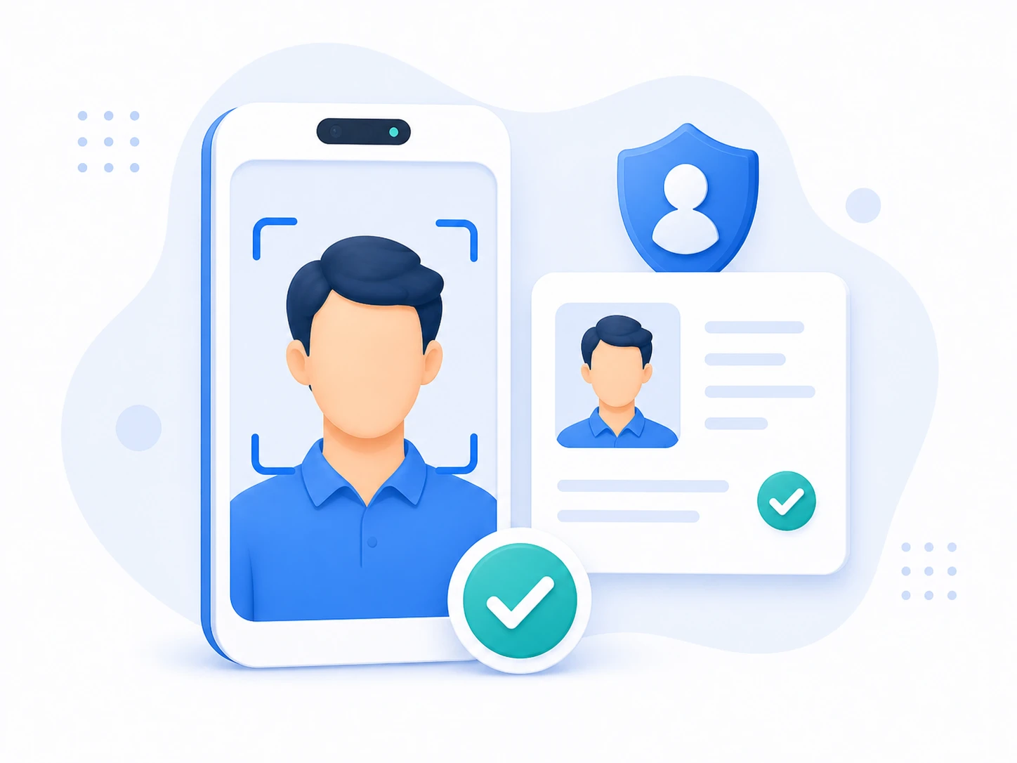 会員サービスで顔照合を行う画面のイメージ
